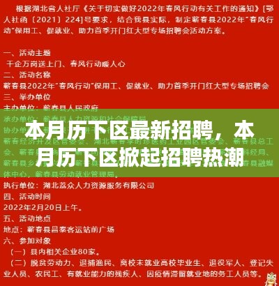 歷下區(qū)掀起招聘熱潮，背景、事件與影響分析