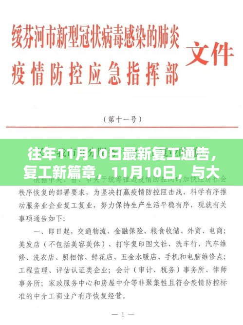 11月10日復工新篇章，共舞自然的開始之路