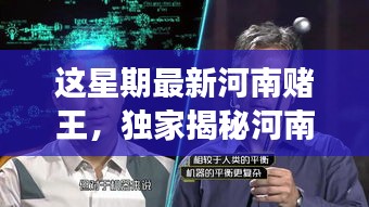 獨家揭秘，河南賭王最新高科技神器，革新功能引領(lǐng)極致體驗，科技重塑賭壇風(fēng)云！