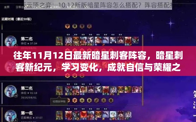 暗星刺客新紀(jì)元，變化中學(xué)習(xí)，成就榮耀之路的自信陣容選擇
