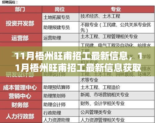 11月梧州旺甫招工最新信息及應(yīng)聘全攻略，初學(xué)者與進(jìn)階用戶必看