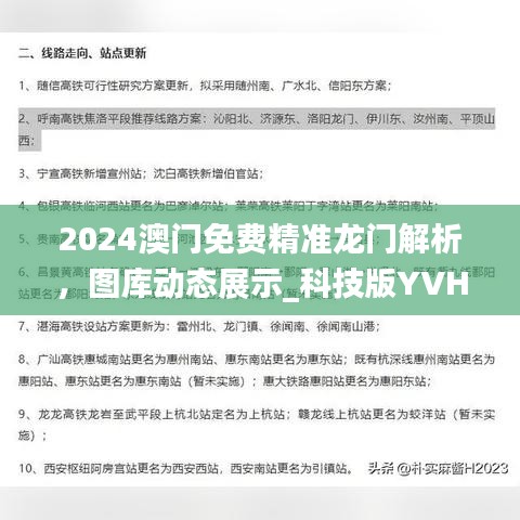 2024澳門(mén)免費(fèi)精準(zhǔn)龍門(mén)解析，圖庫(kù)動(dòng)態(tài)展示_科技版YVH464.54