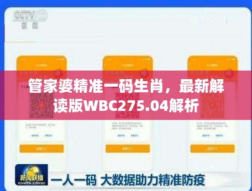 管家婆精準一碼生肖，最新解讀版WBC275.04解析