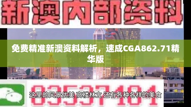 免費(fèi)精準(zhǔn)新澳資料解析，速成CGA862.71精華版