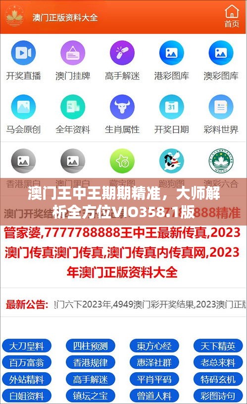 澳門王中王期期精準(zhǔn)，大師解析全方位VIO358.1版