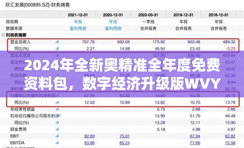 2024年全新奧精準(zhǔn)全年度免費(fèi)資料包，數(shù)字經(jīng)濟(jì)升級(jí)版WVY560.95