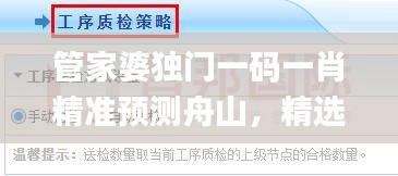 管家婆獨門一碼一肖精準(zhǔn)預(yù)測舟山，精選解析_頂級版RXA423.08