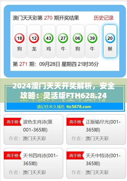 2024澳門天天開(kāi)獎(jiǎng)解析，安全攻略：靈活版FTH628.24