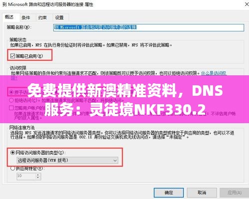 免費(fèi)提供新澳精準(zhǔn)資料，DNS服務(wù)：靈徒境NKF330.2
