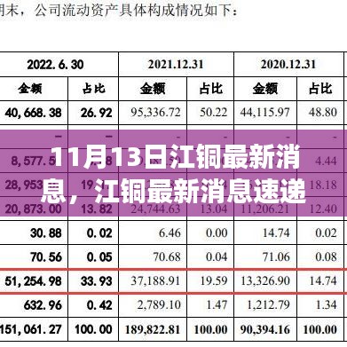 江銅最新動態(tài)與行業(yè)進展速遞，11月13日更新