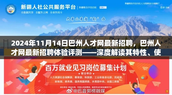 巴州人才網(wǎng)最新招聘體驗評測，深度解讀特性、用戶體驗與目標用戶分析（2024年11月）