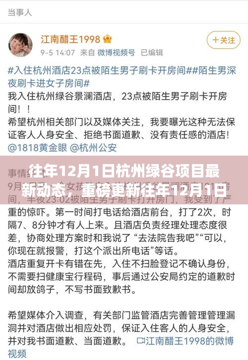 往年12月1日杭州綠谷項(xiàng)目掀起新篇章，最新動(dòng)態(tài)與重磅更新