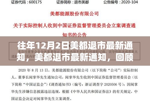 美都退市最新通知回顧，背景、事件、影響與時代地位分析