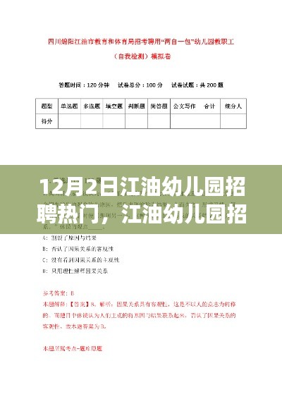 江油幼兒園招聘熱門現(xiàn)象探析，多元觀點下的探討