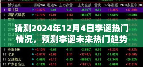 李誕未來熱門趨勢展望與深度分析，預(yù)測李誕在2024年12月4日的熱門情況展望深度解析
