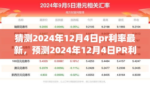 洞悉未來金融走向，預(yù)測2024年12月4日PR利率最新動(dòng)態(tài)