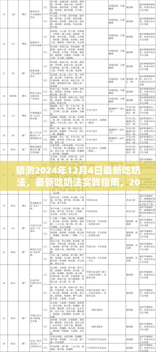 揭秘，最新吃奶法實踐指南與步驟詳解（預測版 2024年12月4日）