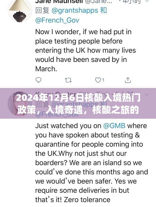 入境奇遇，核酸之旅的溫馨篇章與入境政策解讀