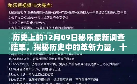 揭秘歷史革新力量，十二月九日秘樂(lè)最新科技產(chǎn)品深度解析與調(diào)查揭秘