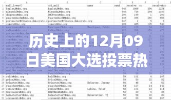 美國(guó)大選投票熱門數(shù)據(jù)深度解析，歷史上的十二月九日回顧與解析