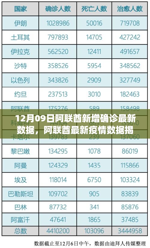 阿聯(lián)酋最新疫情數(shù)據(jù)揭秘，12月09日數(shù)字背后的故事與啟示