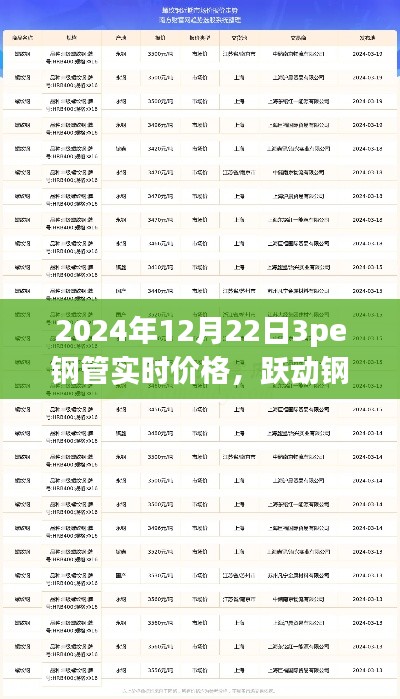 躍動(dòng)鋼管市場(chǎng)，揭秘2024年12月22日3PE鋼管實(shí)時(shí)價(jià)格——洞悉變化，鑄就自信與成就之路。