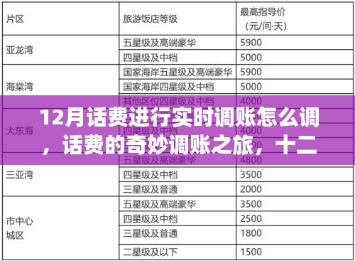 十二月話費實時調(diào)賬指南，奇妙之旅與溫情時刻