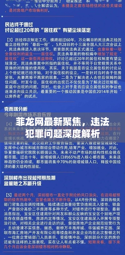 菲龍網(wǎng)最新聚焦，違法犯罪問(wèn)題深度解析