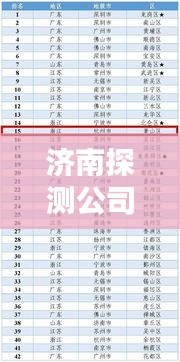 濟(jì)南探測(cè)公司排名揭秘，專業(yè)權(quán)威的探測(cè)公司榜單出爐！