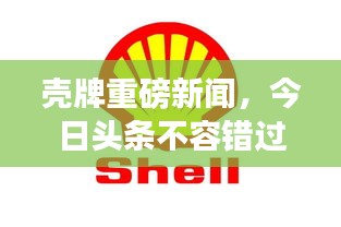 殼牌重磅新聞，今日頭條不容錯(cuò)過(guò)