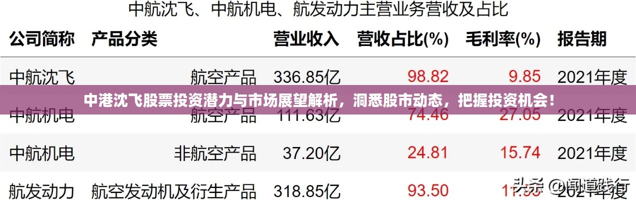 中港沈飛股票投資潛力與市場(chǎng)展望解析，洞悉股市動(dòng)態(tài)，把握投資機(jī)會(huì)！