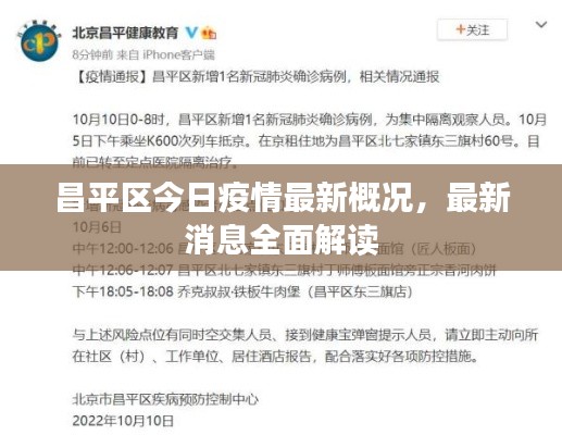 昌平區(qū)今日疫情最新概況，最新消息全面解讀