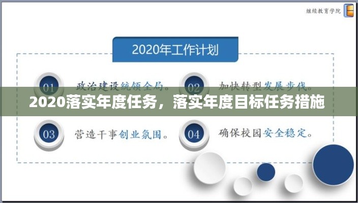 2020落實年度任務，落實年度目標任務措施 