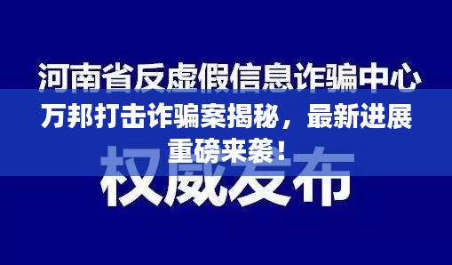 萬邦打擊詐騙案揭秘，最新進(jìn)展重磅來襲！