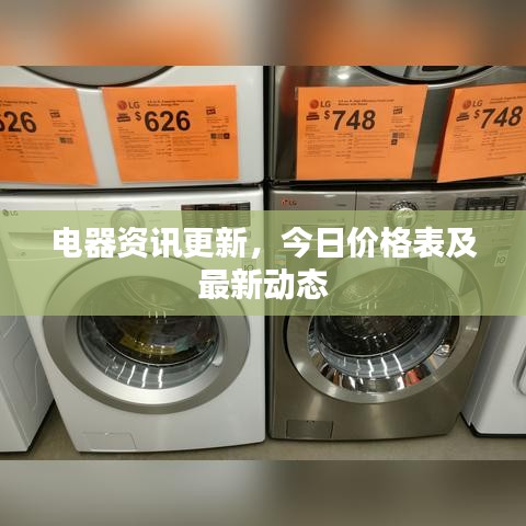 電器資訊更新，今日價(jià)格表及最新動(dòng)態(tài)