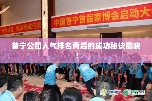 普寧公司人氣排名背后的成功秘訣揭曉！