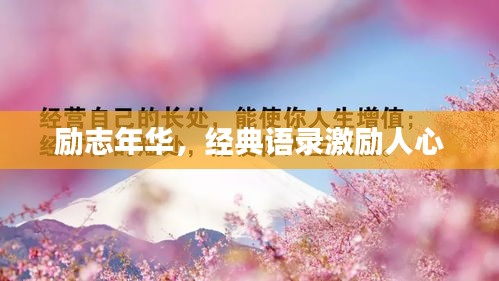 勵(lì)志年華，經(jīng)典語錄激勵(lì)人心