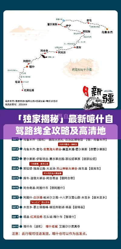 「獨(dú)家揭秘」最新喀什自駕路線全攻略及高清地圖，暢游無(wú)憂！