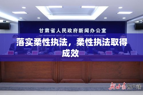 落實柔性執(zhí)法，柔性執(zhí)法取得成效 