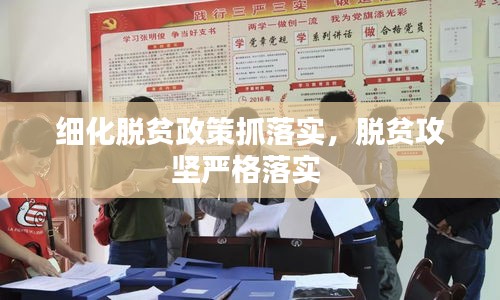 細(xì)化脫貧政策抓落實，脫貧攻堅嚴(yán)格落實 