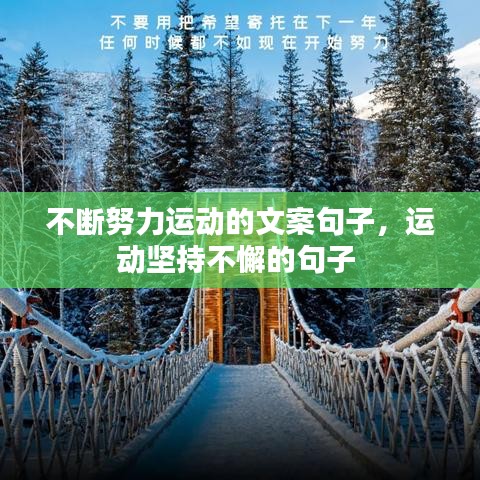 不斷努力運(yùn)動的文案句子，運(yùn)動堅持不懈的句子 