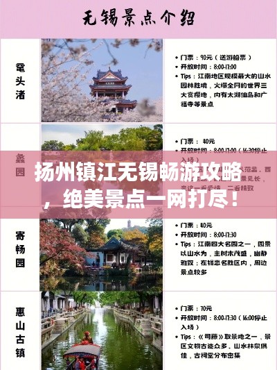 揚州鎮(zhèn)江無錫暢游攻略，絕美景點一網(wǎng)打盡！