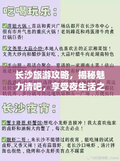 長沙旅游攻略，揭秘魅力清吧，享受夜生活之旅！