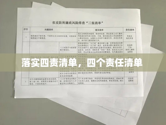 落實四責(zé)清單，四個責(zé)任清單 
