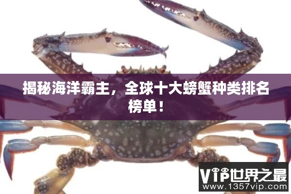 揭秘海洋霸主，全球十大螃蟹種類排名榜單！