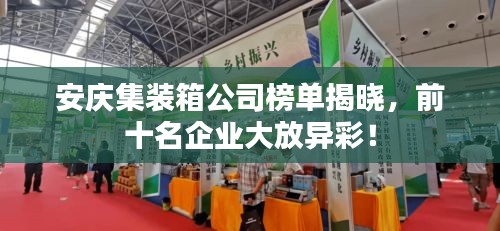 安慶集裝箱公司榜單揭曉，前十名企業(yè)大放異彩！