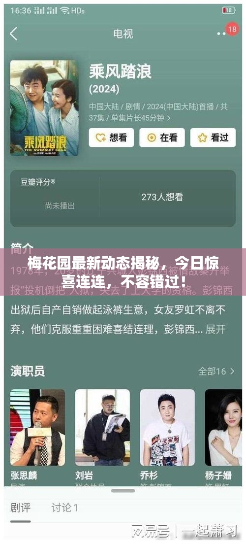 梅花園最新動(dòng)態(tài)揭秘，今日驚喜連連，不容錯(cuò)過(guò)！