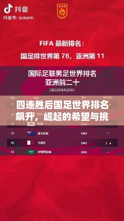 四連勝后國(guó)足世界排名飆升，崛起的希望與挑戰(zhàn)并存